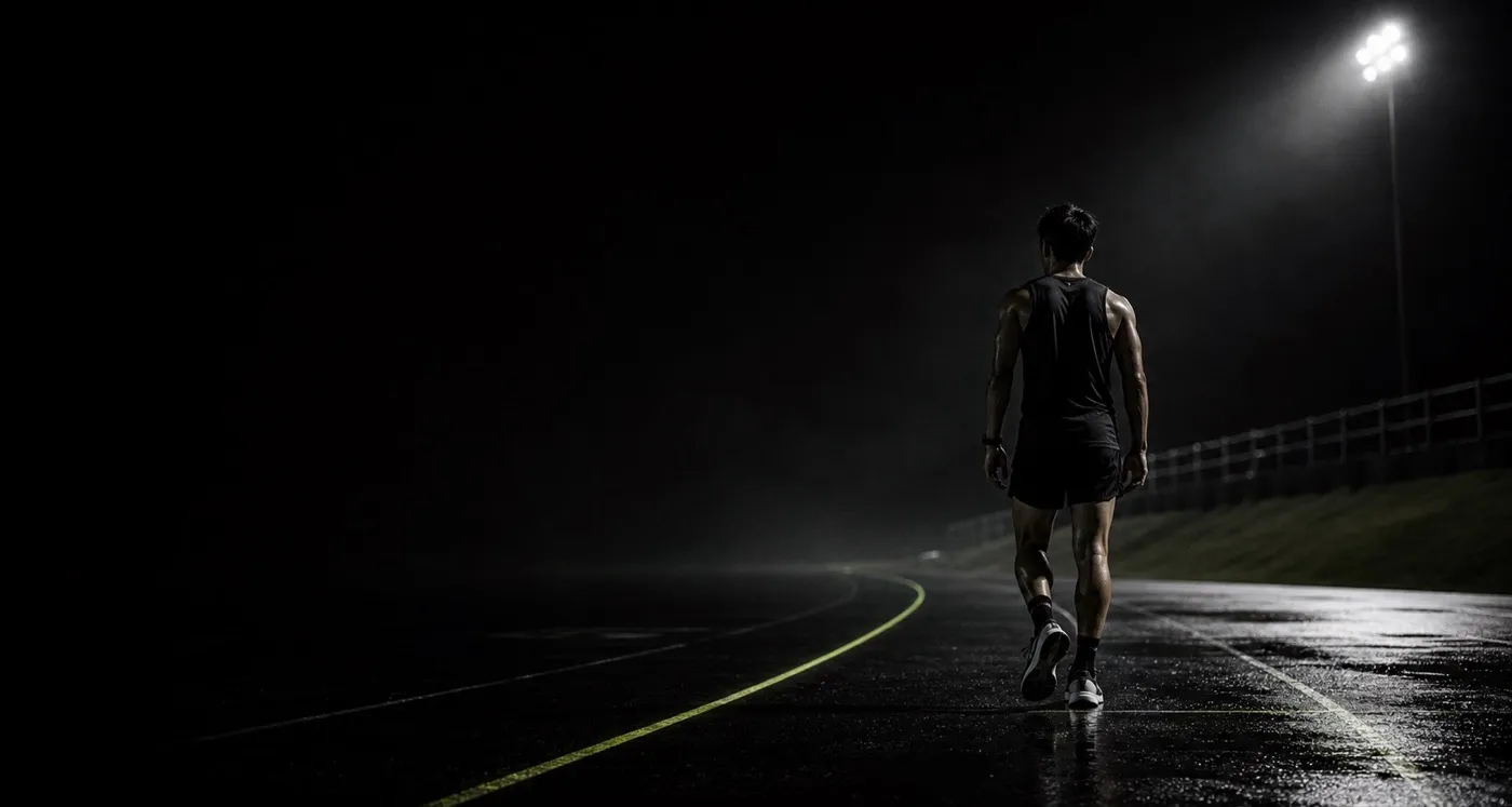 Lintasan lari pada malam hari